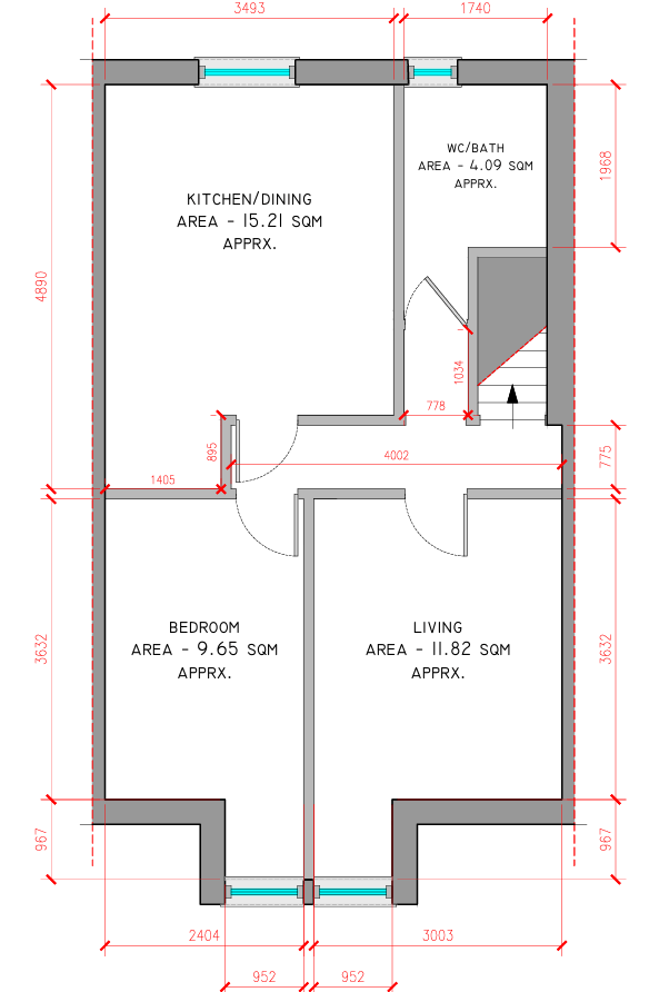 1 bedroom Flat for rent